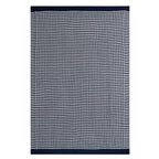Dusklia - Contrast Pattern Knit Sofa Throw - Midnight