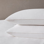 Dusklia - Cooling Cotton 180 Thread Count Duvet Cover, Pillowcase & Fitted Sheet Set - White