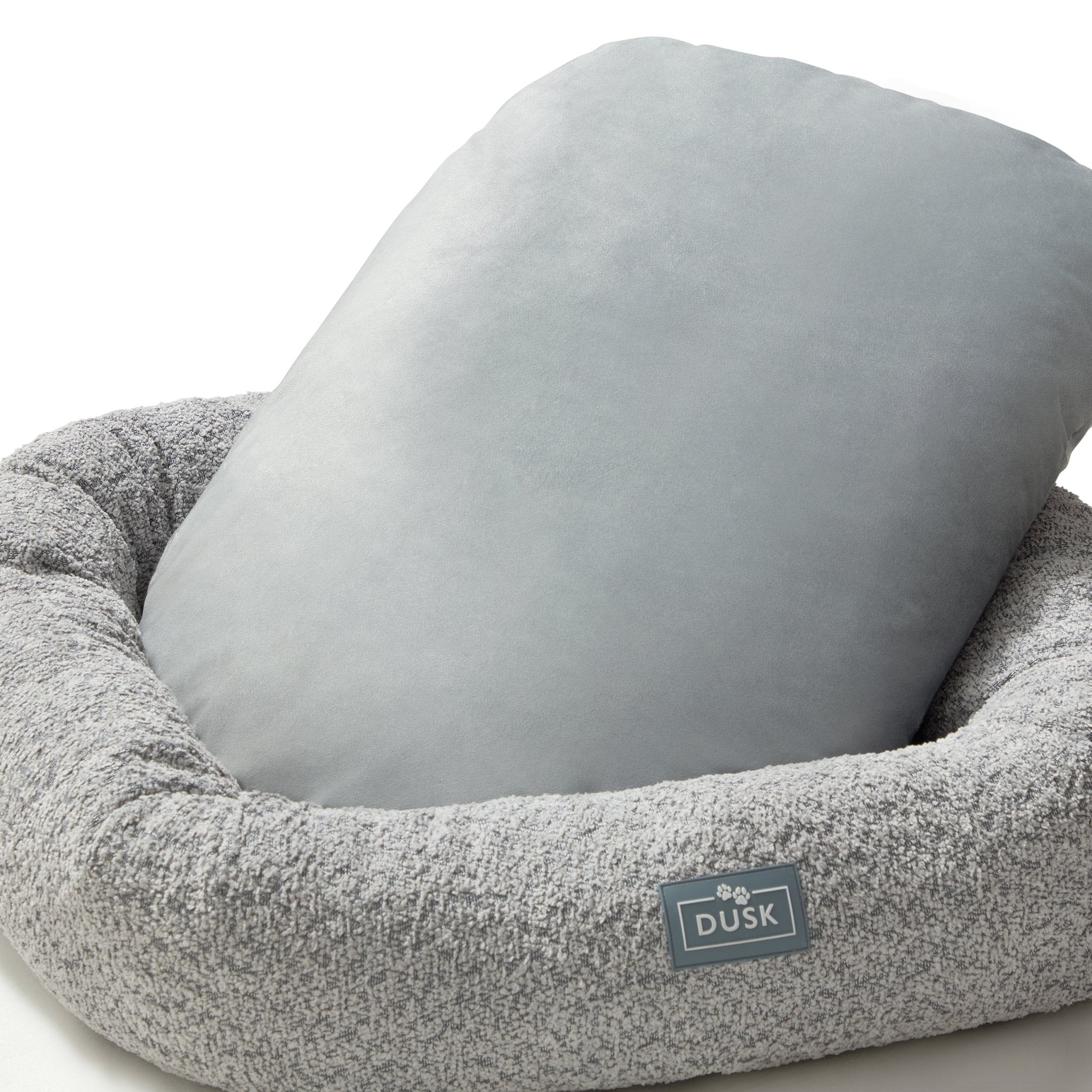 Dusklia - Cooper Round Dog Bed - Steel Grey