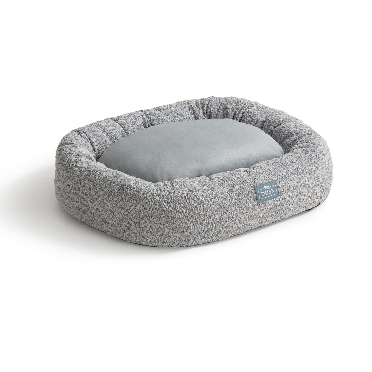 Dusklia - Cooper Round Dog Bed - Steel Grey