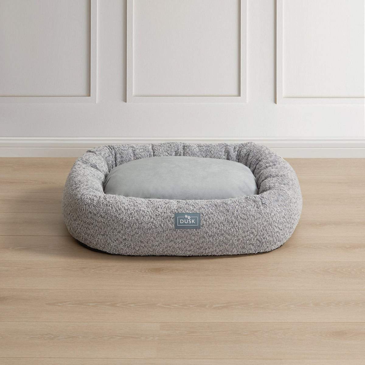 Dusklia - Cooper Round Dog Bed - Steel Grey