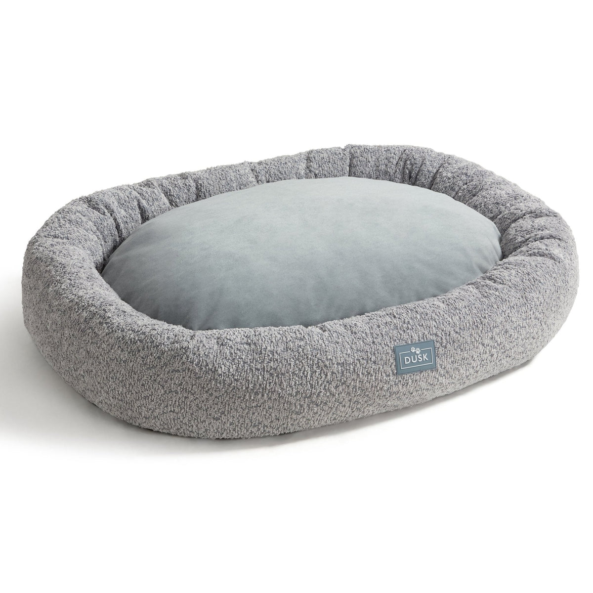 Dusklia - Cooper Round Dog Bed - Steel Grey