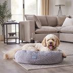 Dusklia - Cooper Round Dog Bed - Steel Grey