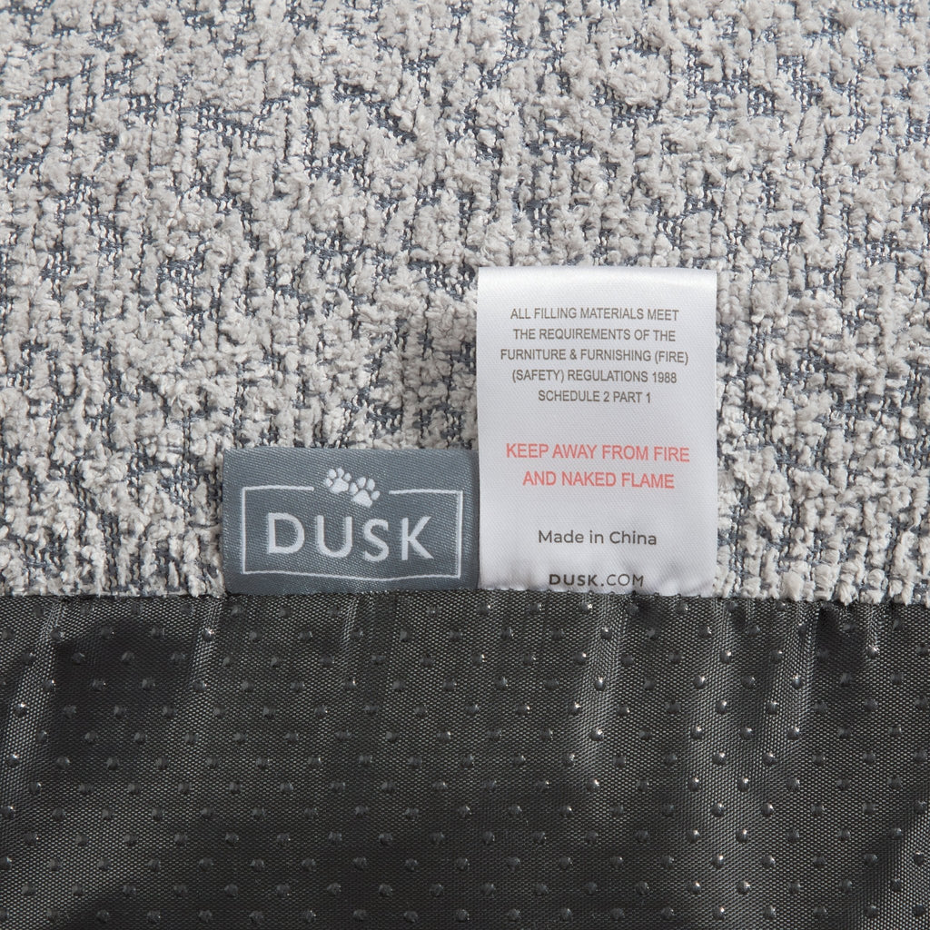 Dusklia - Cooper Round Dog Bed - Steel Grey