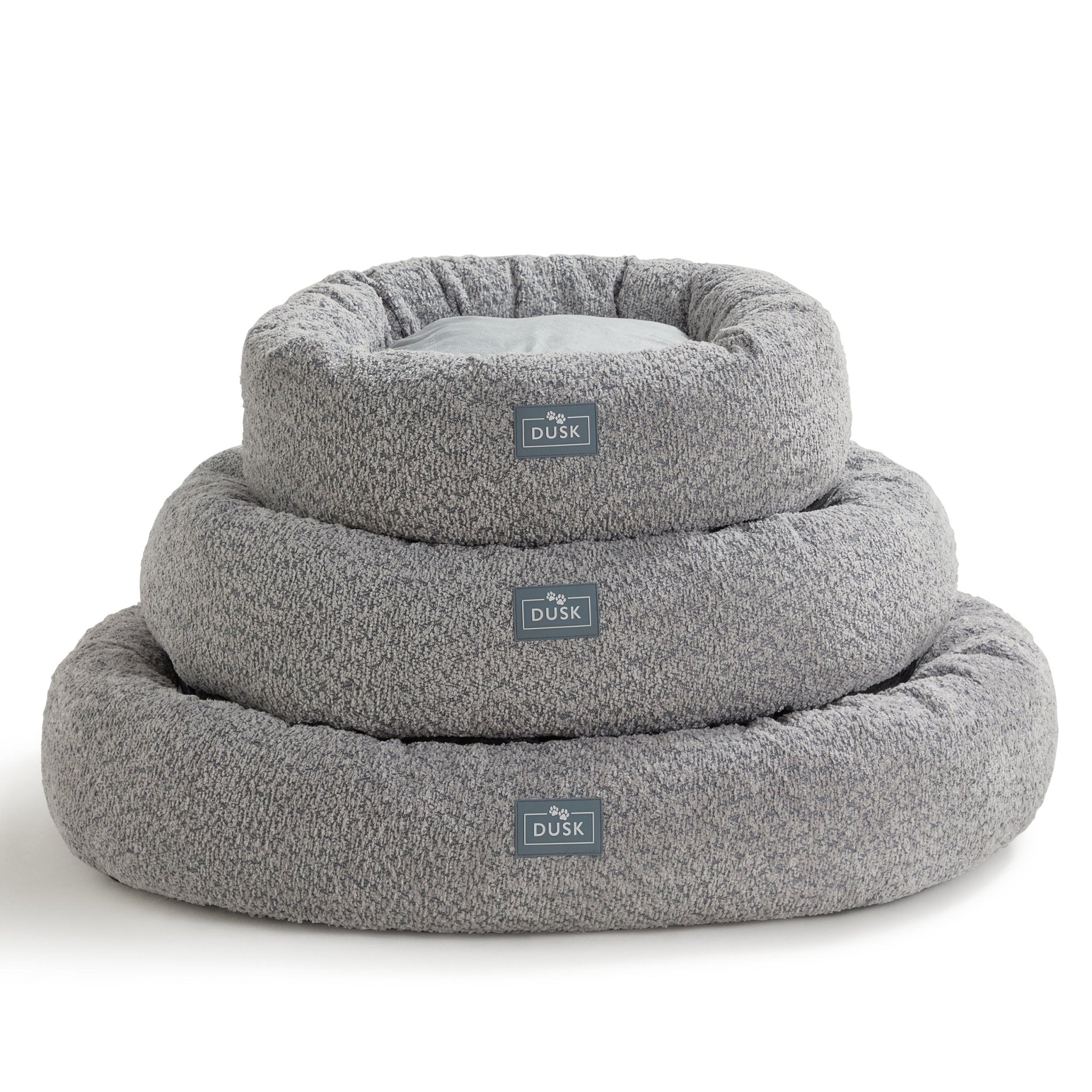 Dusklia - Cooper Round Dog Bed - Steel Grey