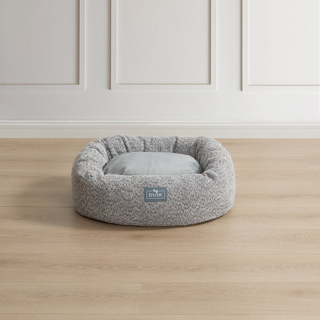 Dusklia - Cooper Round Dog Bed - Steel Grey
