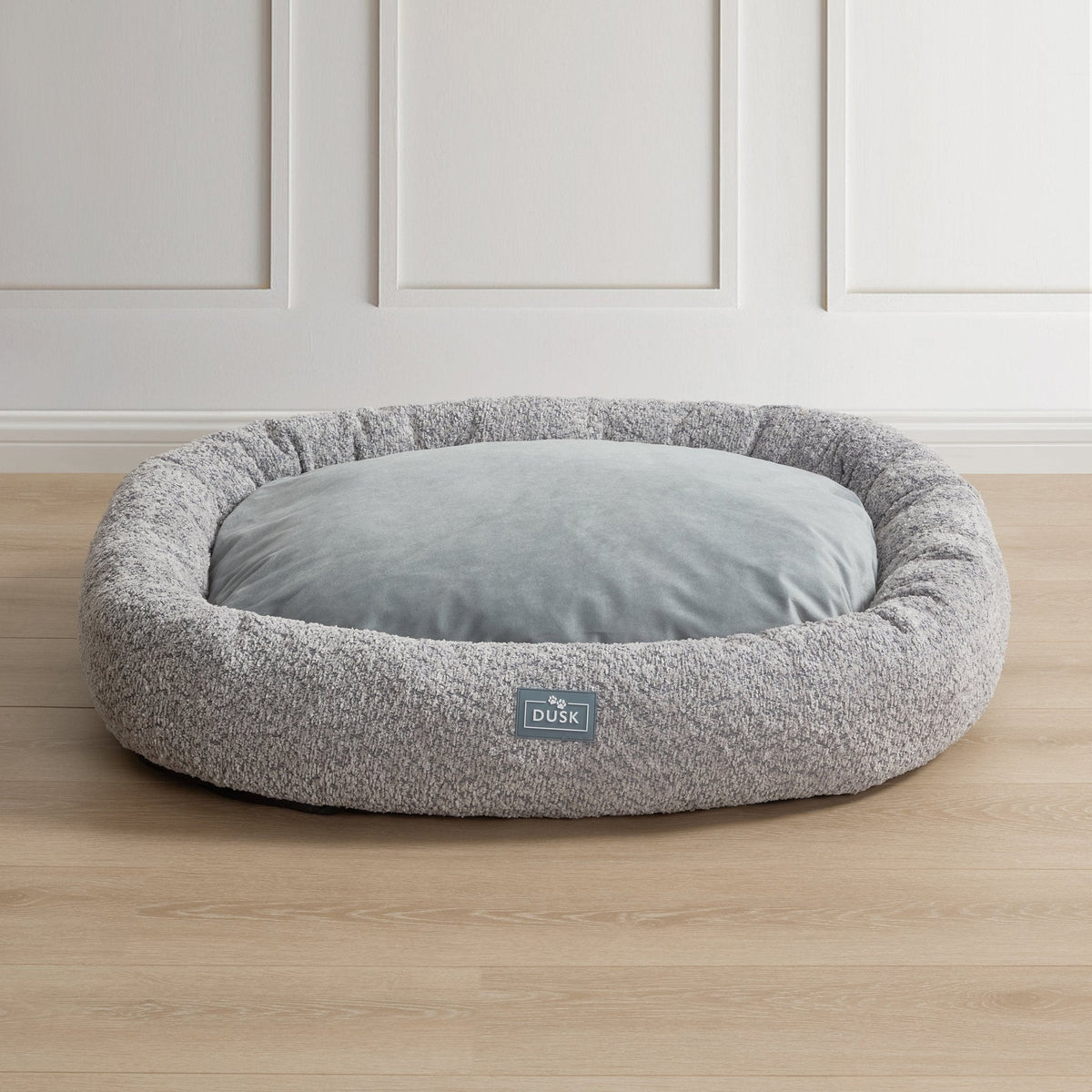 Dusklia - Cooper Round Dog Bed - Steel Grey