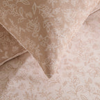 Dusklia - Corinne 100% Cotton Reversible Duvet Cover & Pillowcase Set - Natural