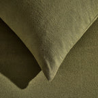 Dusklia - Cosy Brushed Cotton Duvet Cover & Pillowcase Set - Forest Green