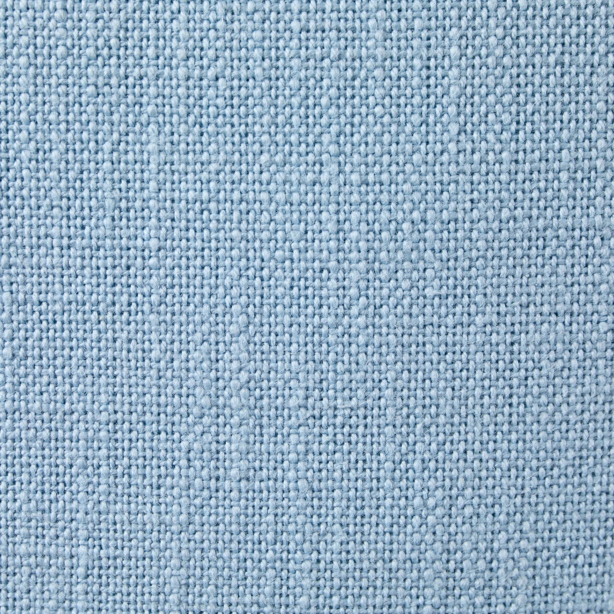 Dusklia - Cotton Fringed Edge Sofa Cushion Cover - Sky Blue