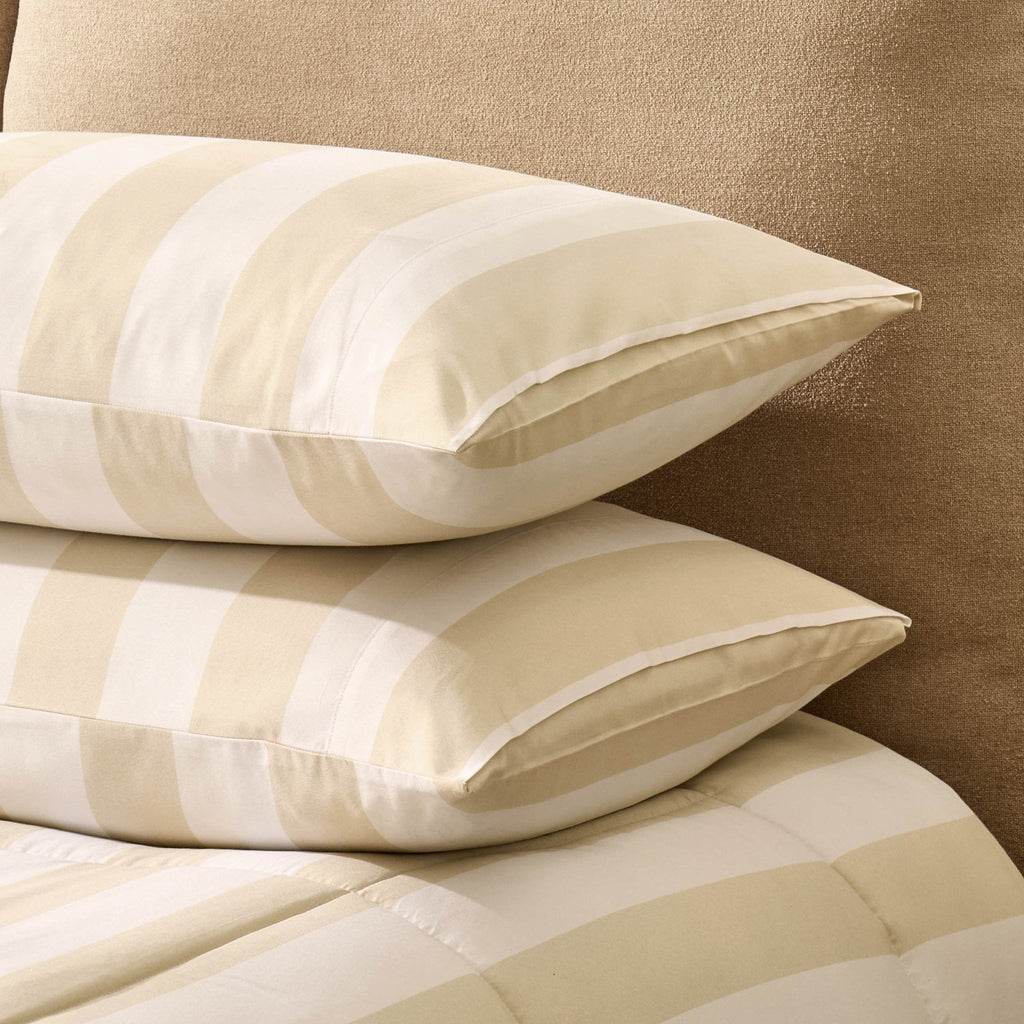 Dusklia - Machine Washable Coverless Duvet & Pillowcase Set - Natural