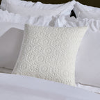 Dusklia - Crochet Knit Cushion Cover - Off White
