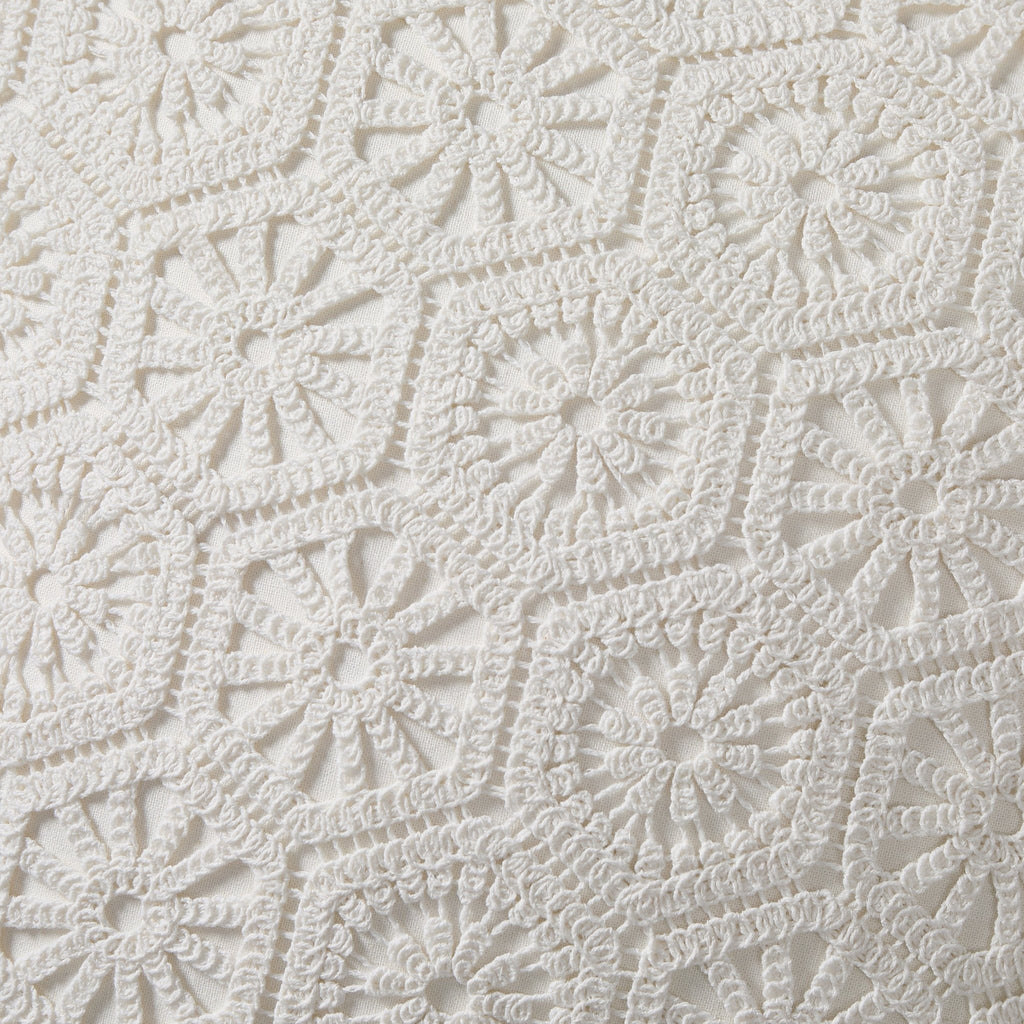 Dusklia - Crochet Knit Cushion Cover - Off White