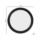 Dusklia - Cyrus Circle Wood Mirror - Black