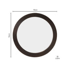 Dusklia - Cyrus Circle Wood Mirror - Walnut