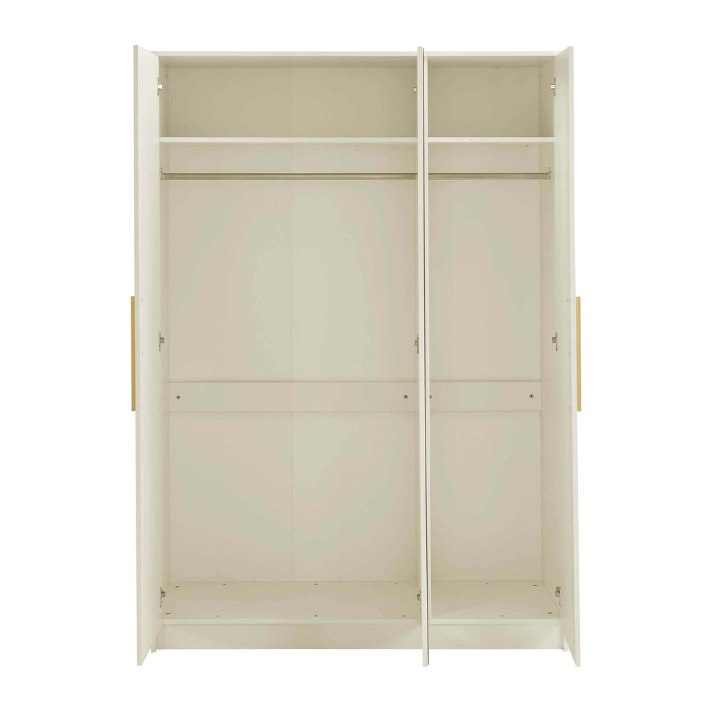 Dusklia - Darcey 3 Door Wardrobe - Cream