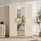 Dusklia - Darcey 3 Door Wardrobe - Cream