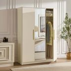 Dusklia - Darcey 3 Door Wardrobe - Cream