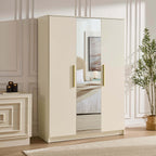 Dusklia - Darcey 3 Door Wardrobe - Cream