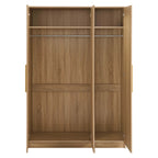Dusklia - Darcey 3 Door Wardrobe - Light Wood