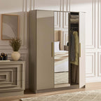 Dusklia - Darcey 3 Door Wardrobe - Taupe