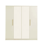 Dusklia - Darcey 4 Door Wardrobe - Cream