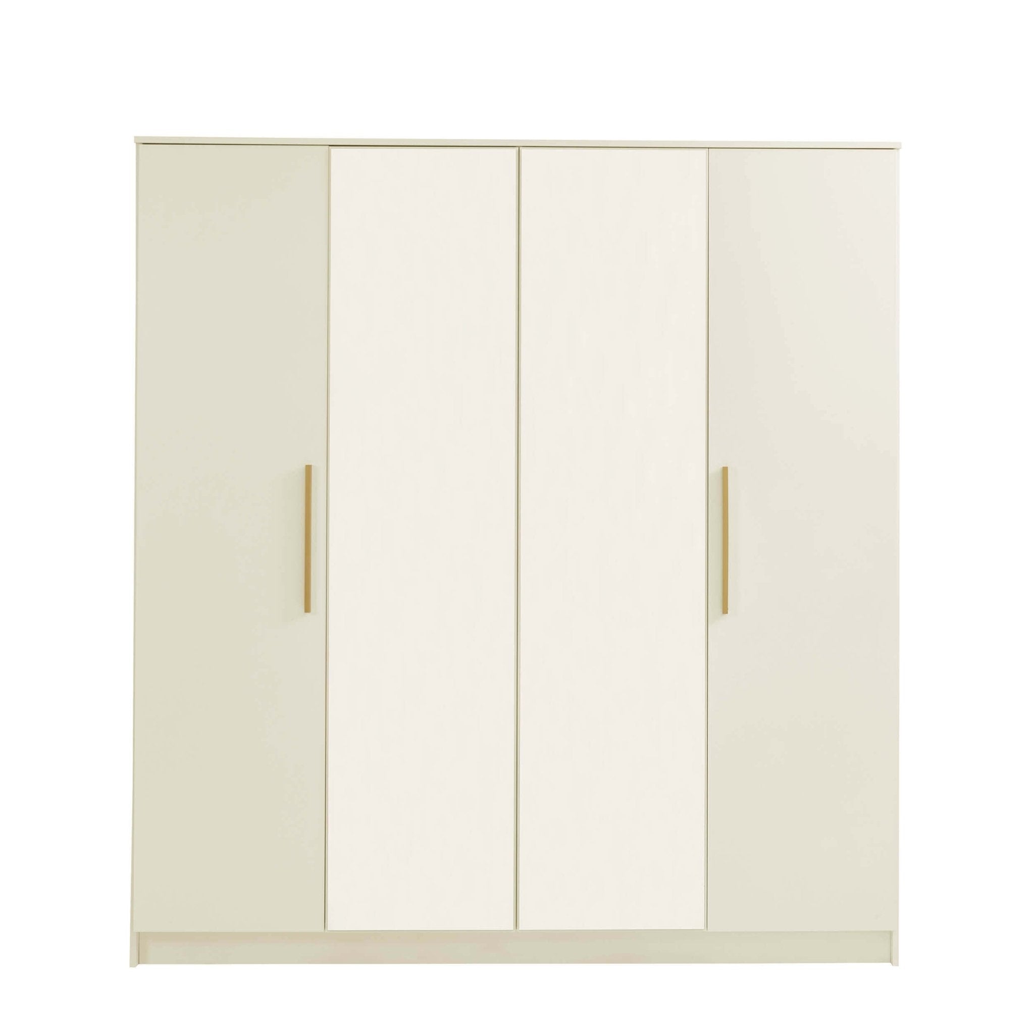 Dusklia - Darcey 4 Door Wardrobe - Cream