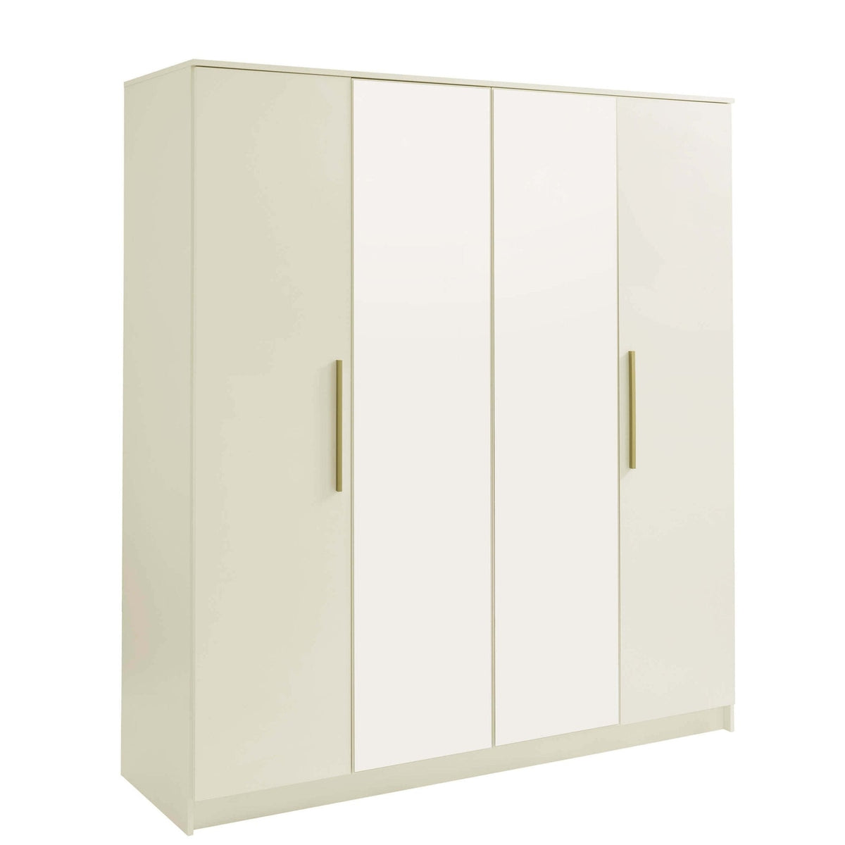 Dusklia - Darcey 4 Door Wardrobe - Cream
