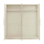 Dusklia - Darcey 4 Door Wardrobe - Cream