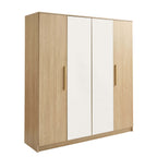 Dusklia - Darcey 4 Door Wardrobe - Light Wood