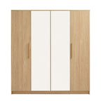 Dusklia - Darcey 4 Door Wardrobe - Light Wood