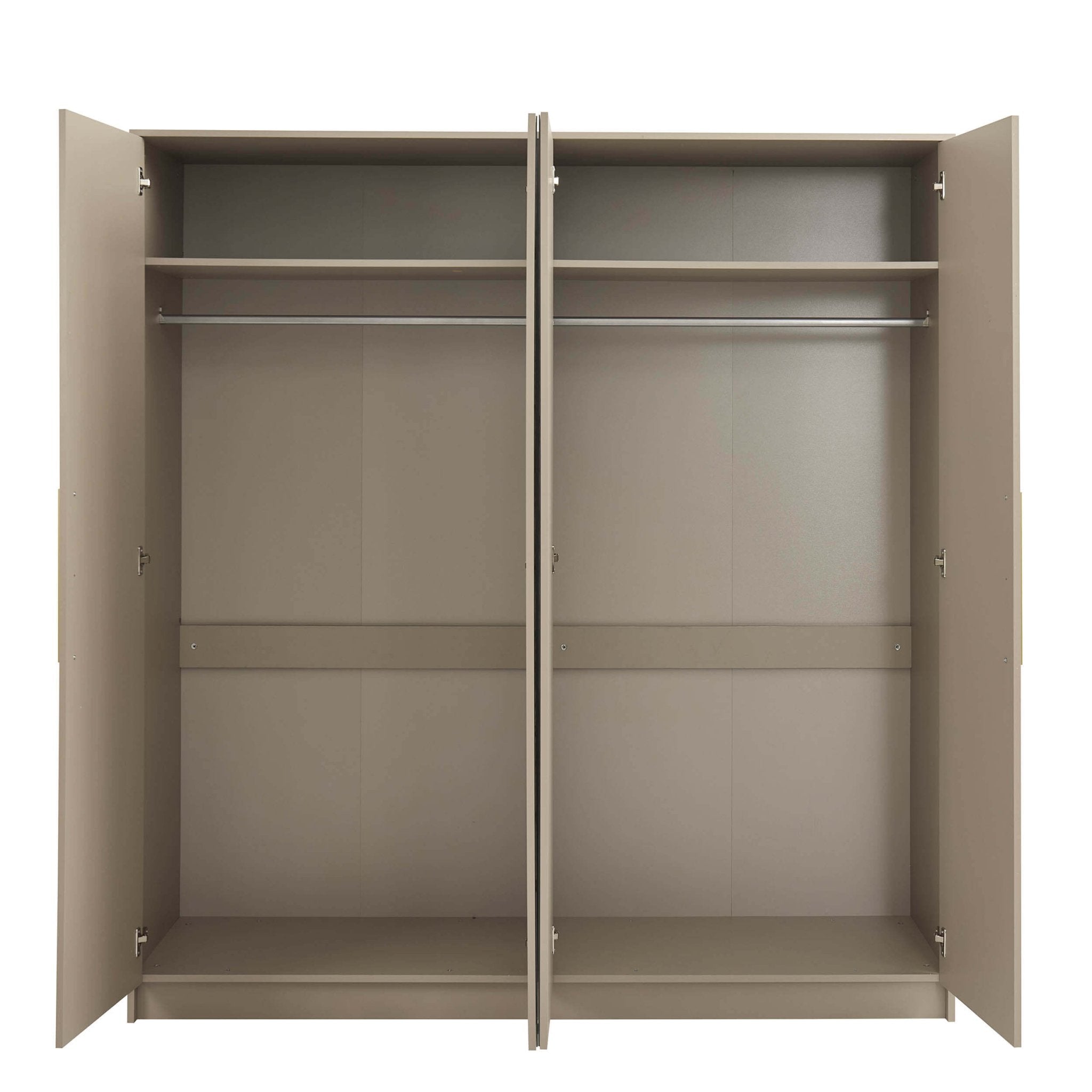 Dusklia - Darcey 4 Door Wardrobe - Taupe