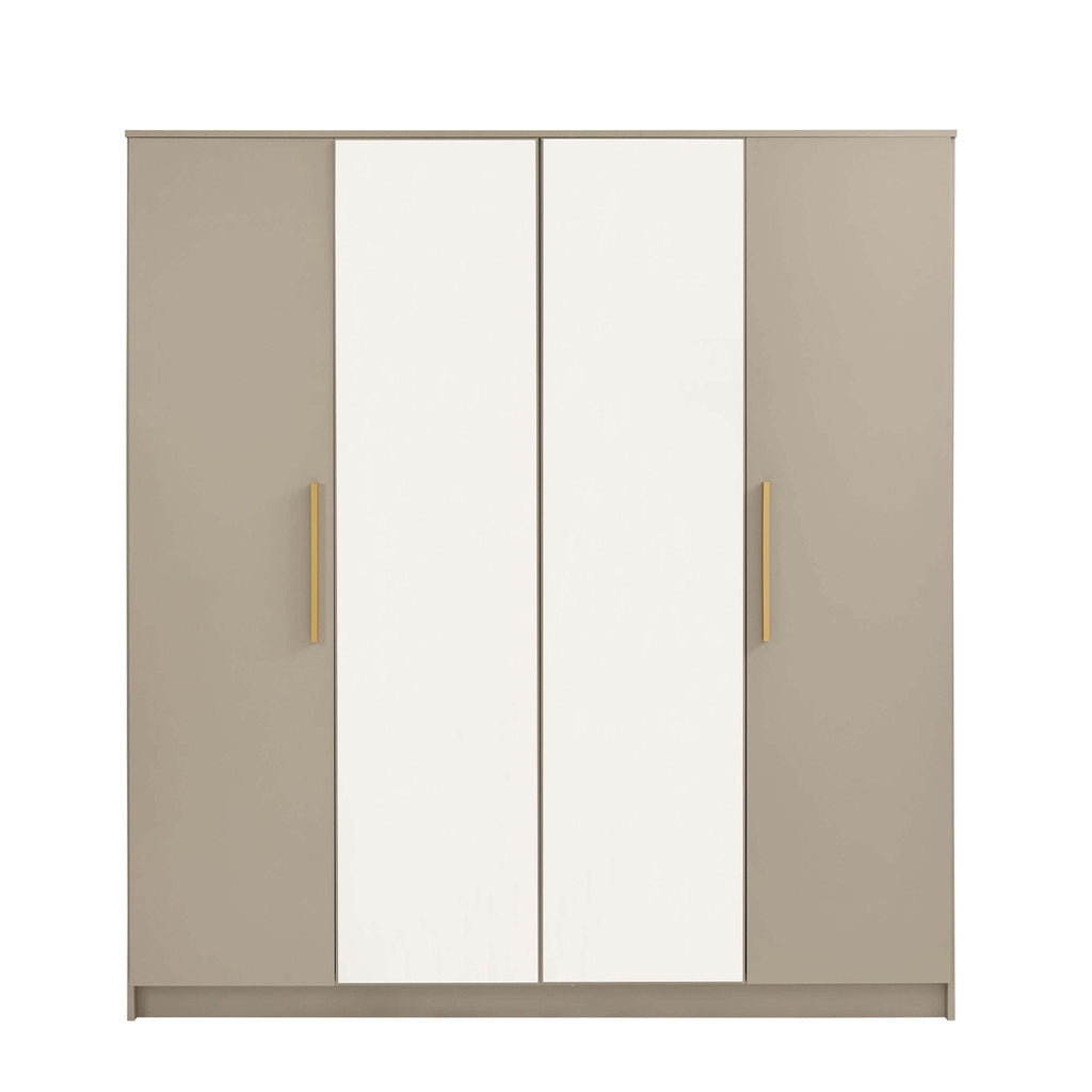 Dusklia - Darcey 4 Door Wardrobe - Taupe