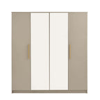 Dusklia - Darcey 4 Door Wardrobe - Taupe