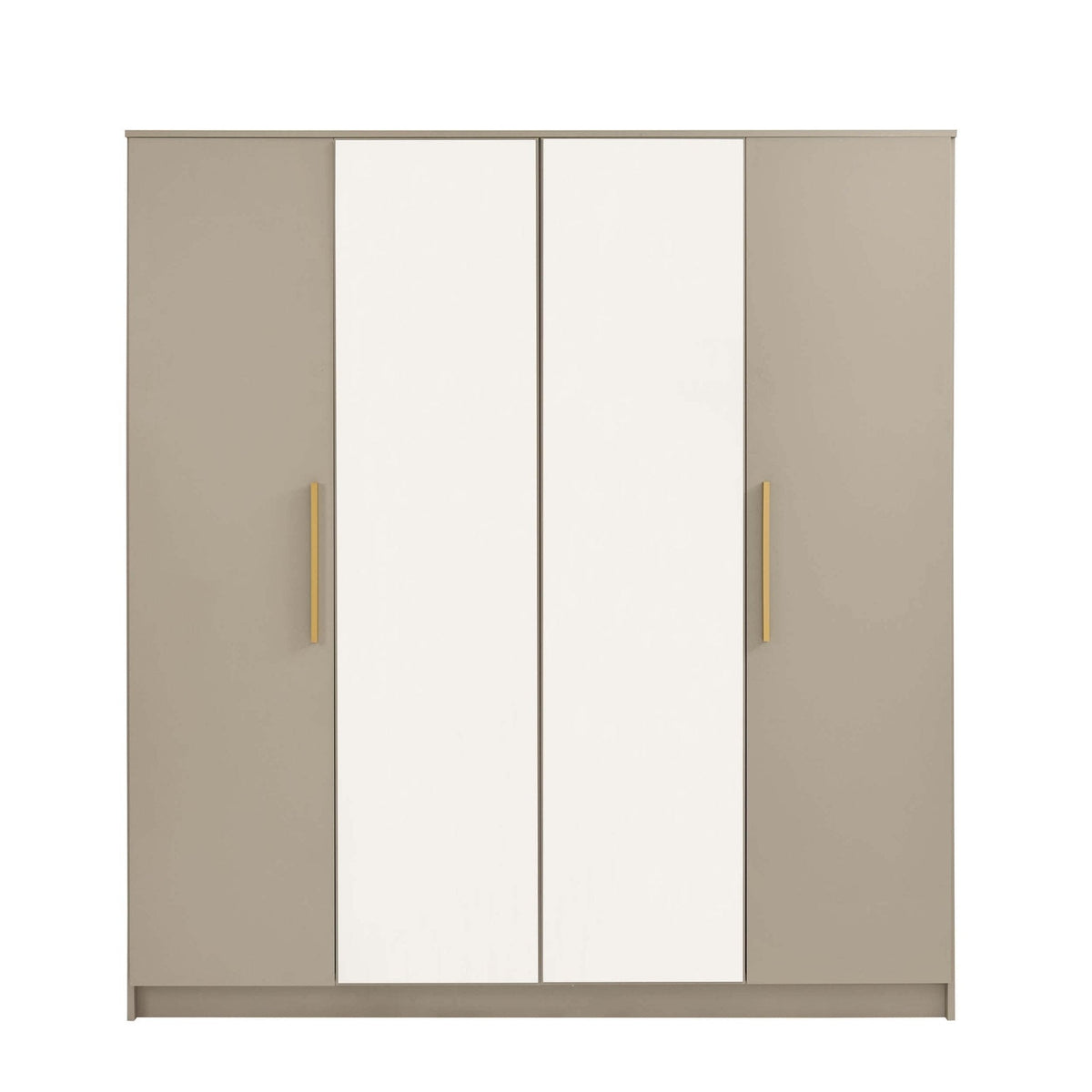 Dusklia - Darcey 4 Door Wardrobe - Taupe