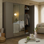 Dusklia - Darcey 4 Door Wardrobe - Taupe