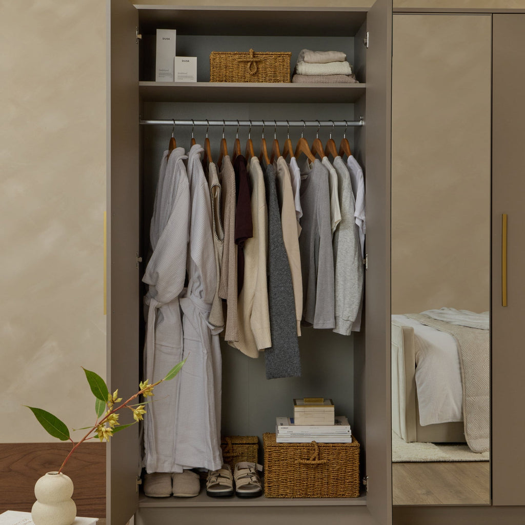 Dusklia - Darcey 4 Door Wardrobe - Taupe