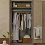 Dusklia - Darcey 4 Door Wardrobe - Taupe