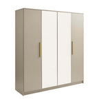 Dusklia - Darcey 4 Door Wardrobe - Taupe