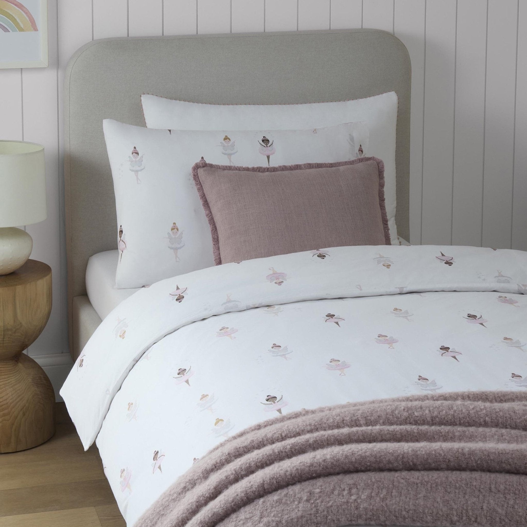 Dusklia - Darcy Ballerina 100% Cotton Kids Duvet Cover Set