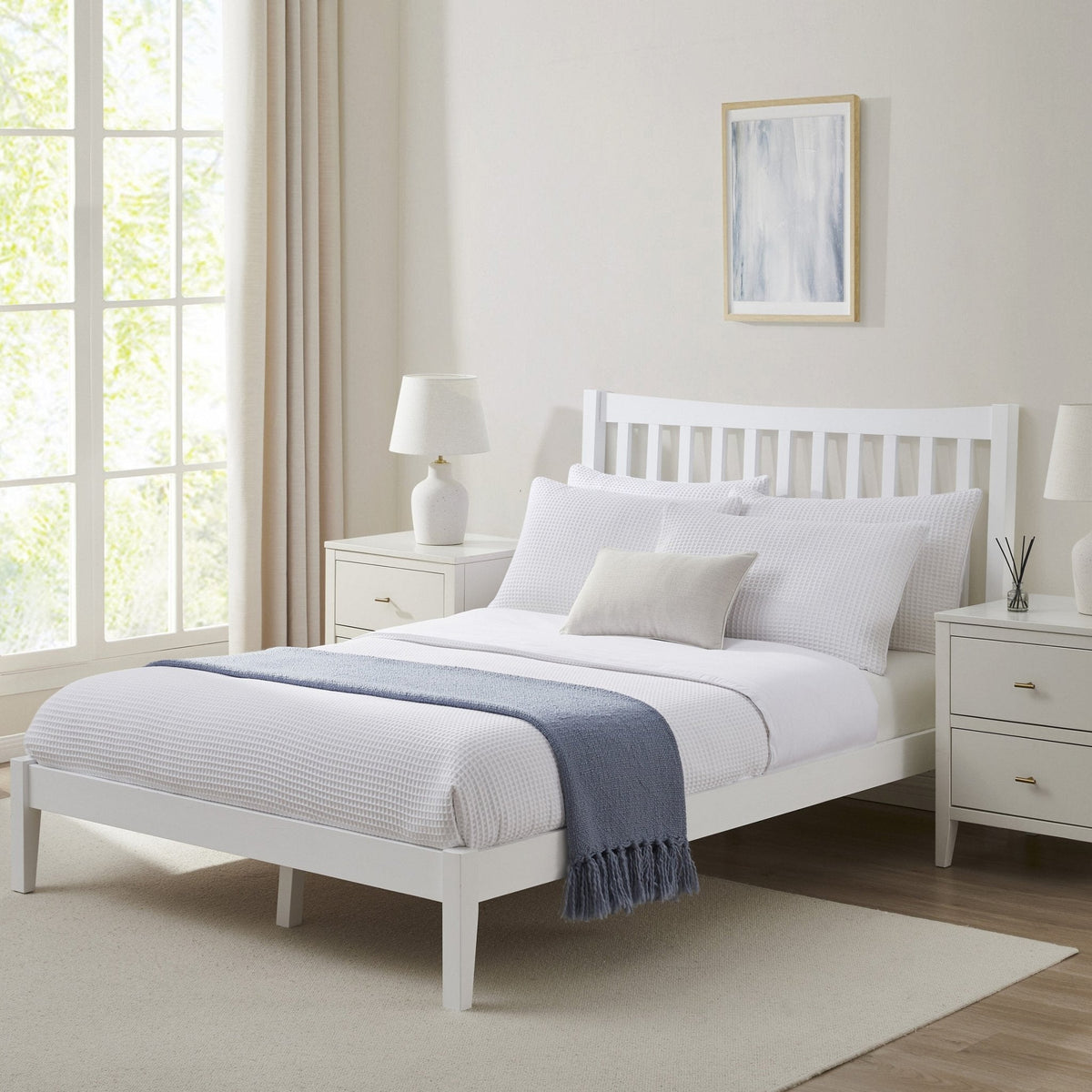 Dusklia - Dartmouth Bed Frame - White