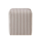 Dusklia - Delilah Pouffe - Chocolate Stripe