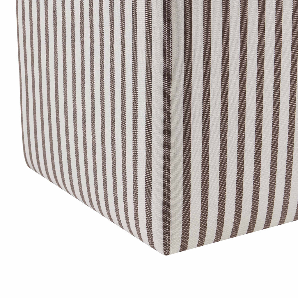 Dusklia - Delilah Pouffe - Chocolate Stripe