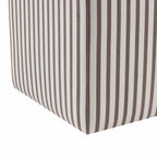Dusklia - Delilah Pouffe - Chocolate Stripe