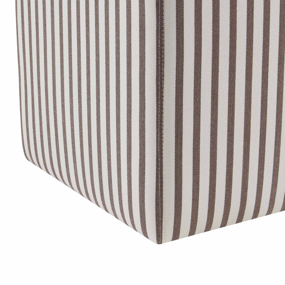 Dusklia - Delilah Pouffe - Chocolate Stripe