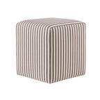 Dusklia - Delilah Pouffe - Chocolate Stripe