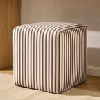Dusklia - Delilah Pouffe - Chocolate Stripe