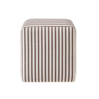 Dusklia - Delilah Pouffe - Chocolate Stripe