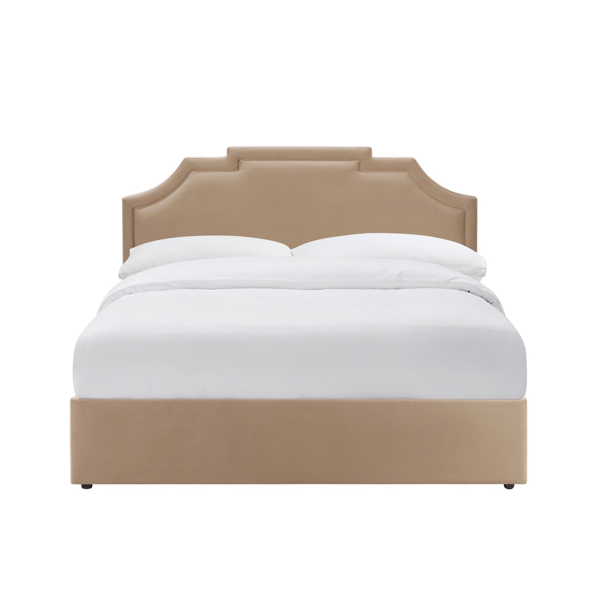 Dusklia - Delphi Ottoman Storage Bed - Latte