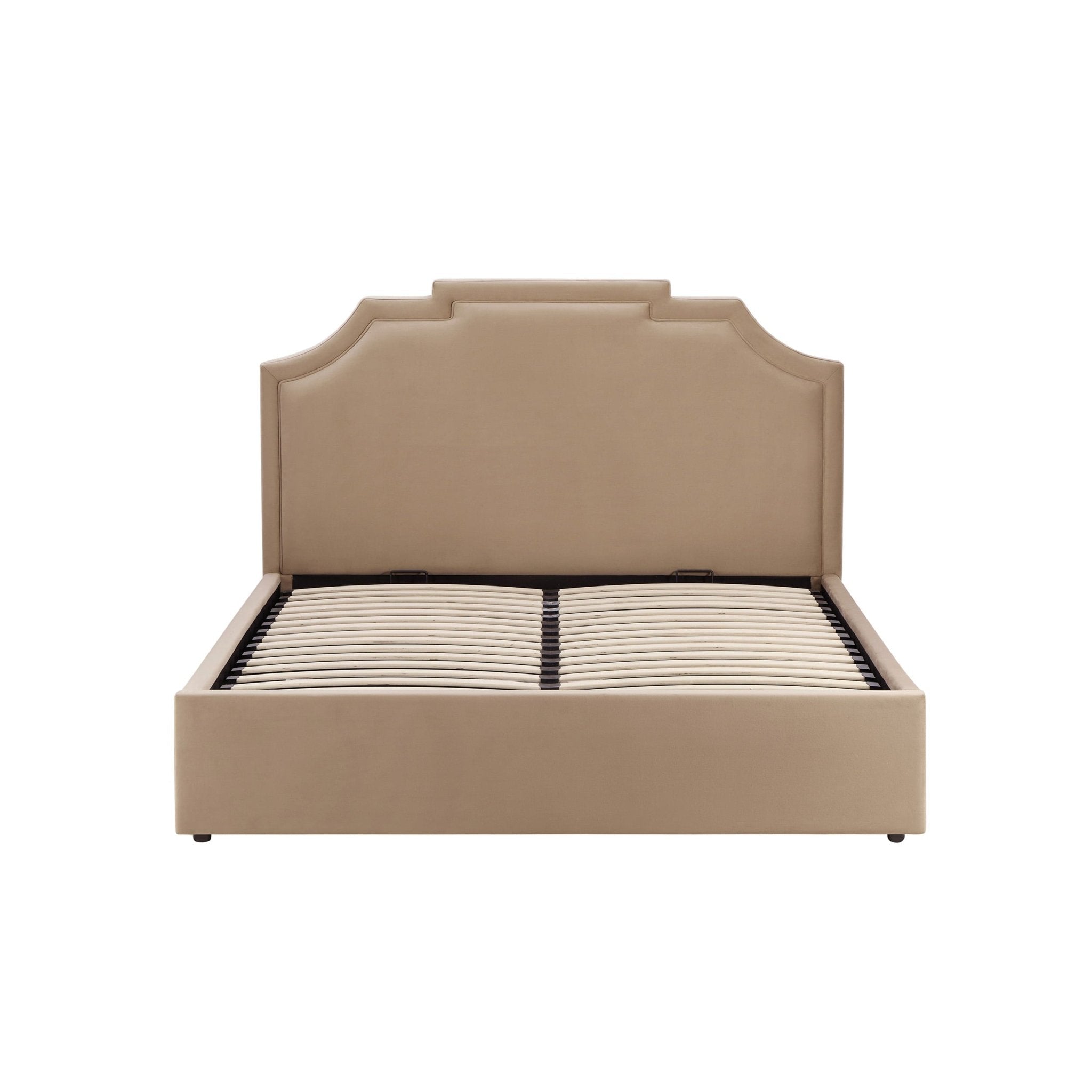Dusklia - Delphi Ottoman Storage Bed - Latte